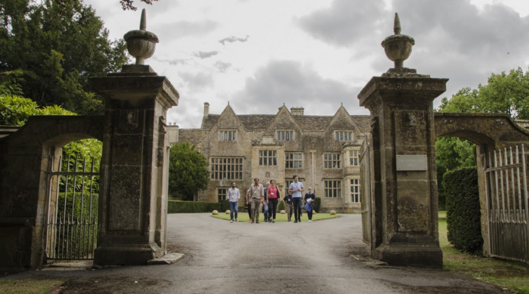 Cheesemakers walking down the drive of Cadbury Court