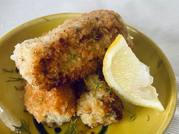 Eva's Kirkahm's Mature Lancashire, Leek and Cockle Croquettes