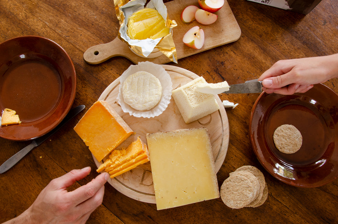 A cheese plate at one of our cheese classes