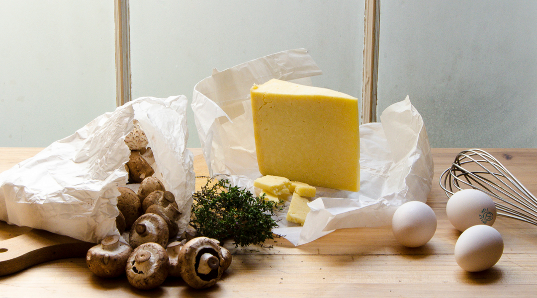 Mushroom & Mature Kirkham's Lancashire Omelette by Laura Jackson