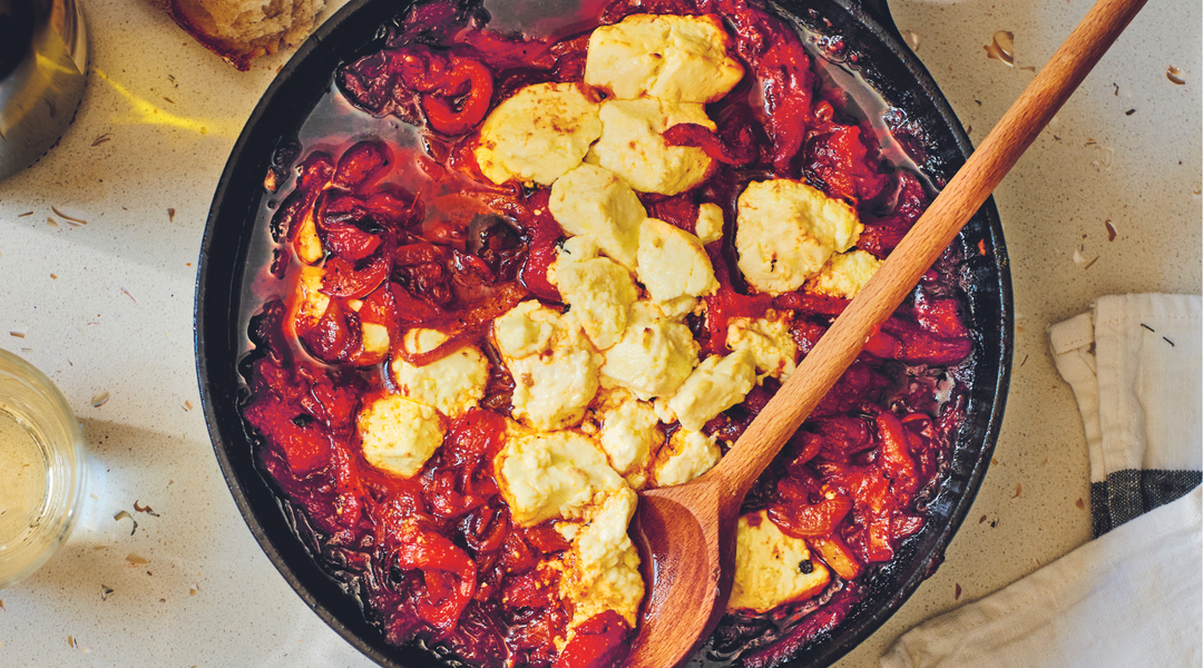 Baked Graceburn & Stewed Peppers from The Cheese Life